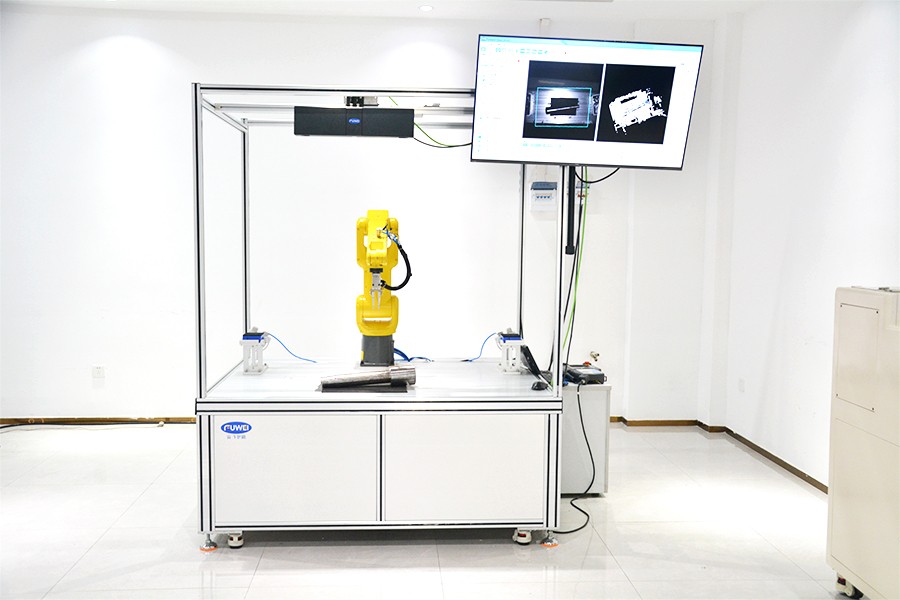 3D視覺引導活塞桿正反抓取，點云識別效果好